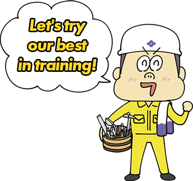 Let's try our best in training!