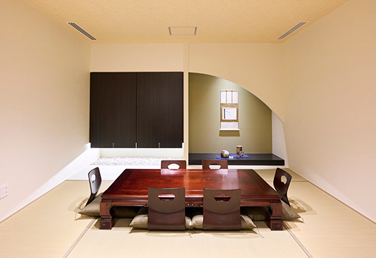 The Japanese-style room designed by the female team